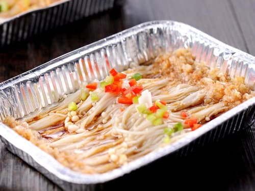 湘桥锡纸烤金针菇